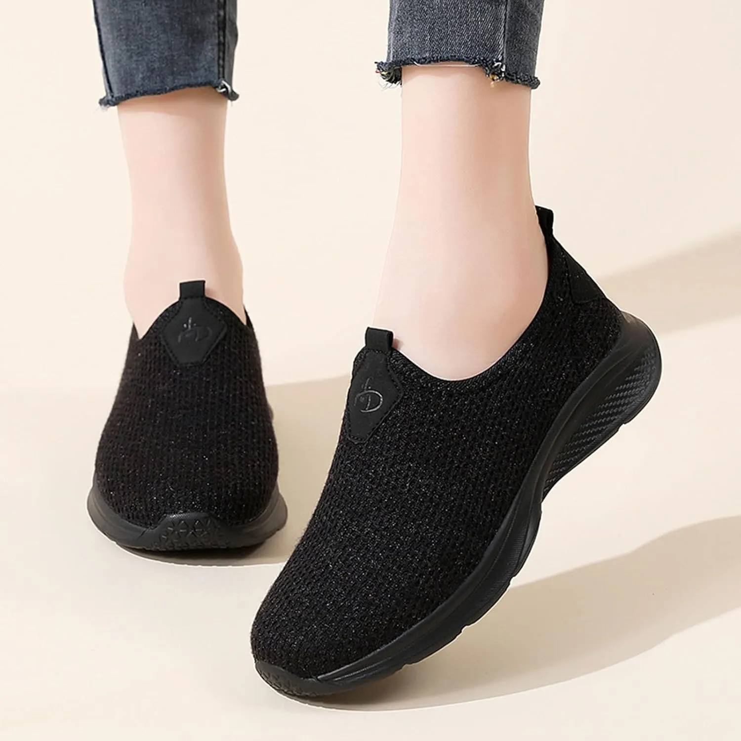 Womens Walking Shoes Sock Casual Ladies Fashion Sneakers Tennis Shoes Womens Dressy Casual Shoes Shoes Sneakers Brown Tennis Shoe Loafers Casual Slip On