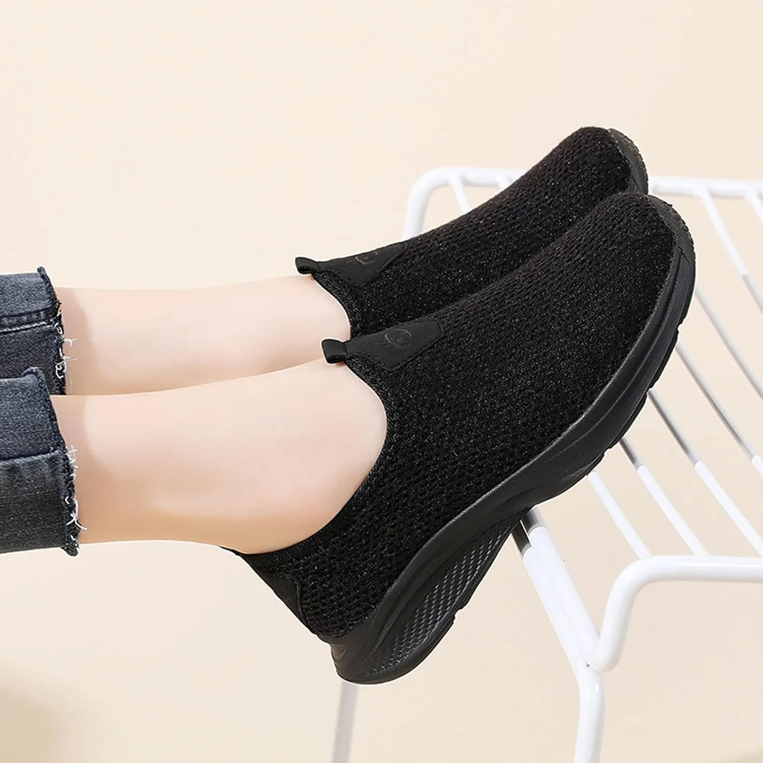 Womens Walking Shoes Sock Casual Ladies Fashion Sneakers Tennis Shoes Womens Dressy Casual Shoes Shoes Sneakers Brown Tennis Shoe Loafers Casual Slip On