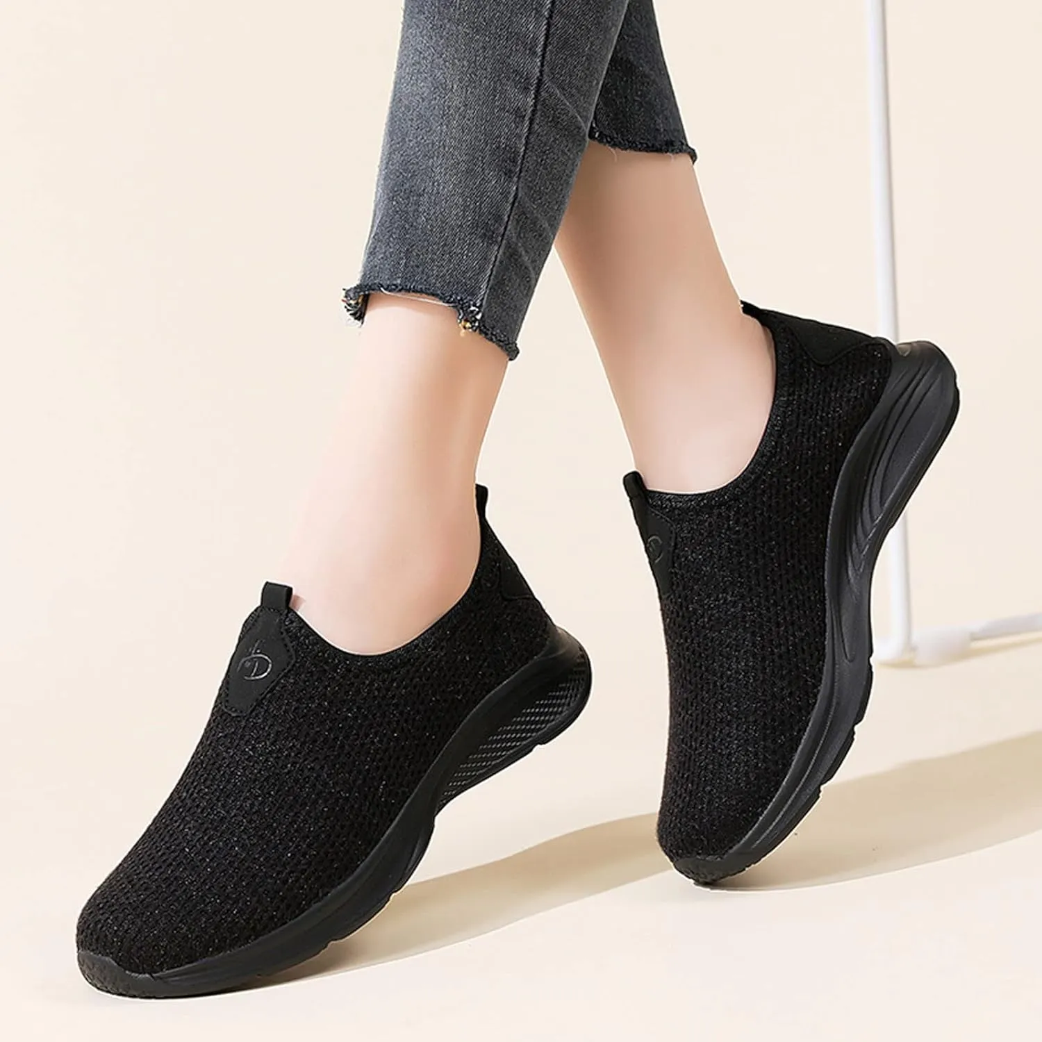 Womens Walking Shoes Sock Casual Ladies Fashion Sneakers Tennis Shoes Womens Dressy Casual Shoes Shoes Sneakers Brown Tennis Shoe Loafers Casual Slip On