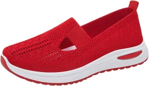 Women's Woven Orthopedic Breathable Soft Shoes Running Shoes for Women Winter Business Casual Shoes Fashion Sneakers 2025 Waterproof Tennis Shoe Casual Loafers