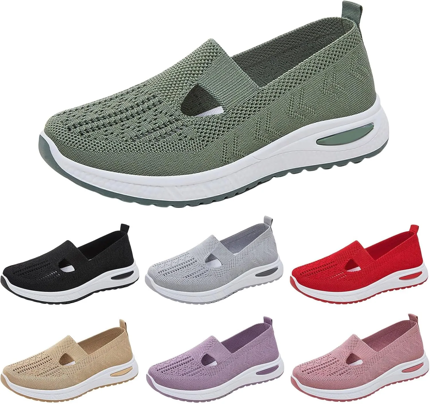 Women's Woven Orthopedic Breathable Soft Shoes Running Shoes for Women Winter Business Casual Shoes Fashion Sneakers 2025 Waterproof Tennis Shoe Casual Loafers
