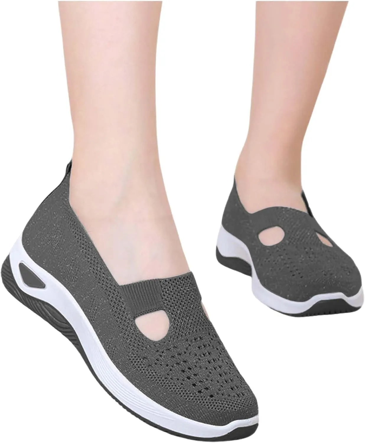 Women's Woven Orthopedic Breathable Soft Shoes Womens Running Shoes Wide Feet Casual Slip On Shoes Platform Sneakers Platform Tennis Shoe Casual Loafers