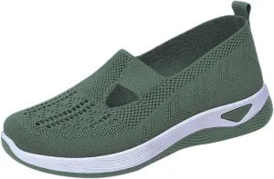 Women's Woven Orthopedic Breathable Soft Walking Running Shoes for Men Wide Feet Men's Shoes Casual Slip On Sneakers Black Tennis Shoe Loafers Shoe