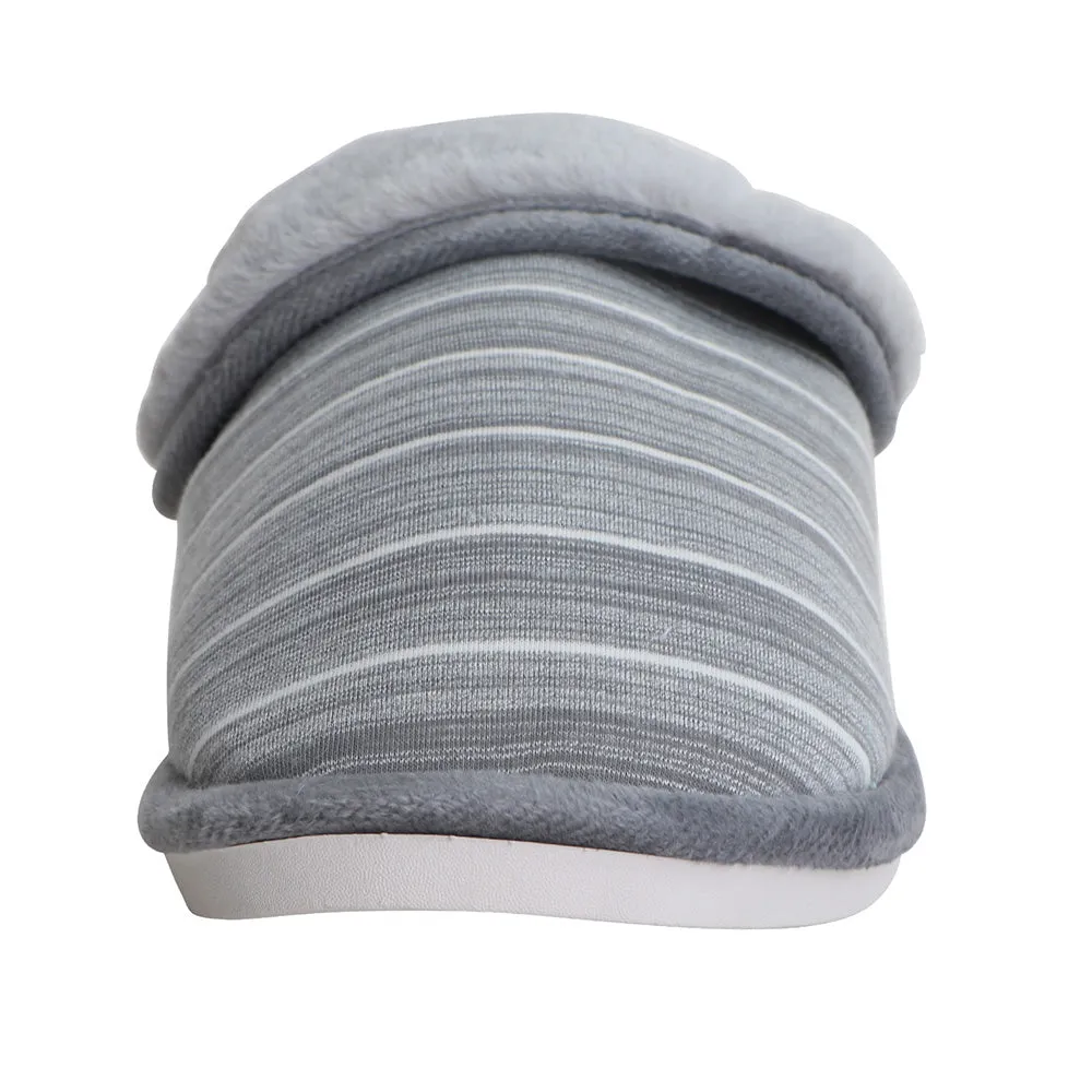 Women's/Men's Cotton Slippers Stripe Fluffy Anti-slip Sandals