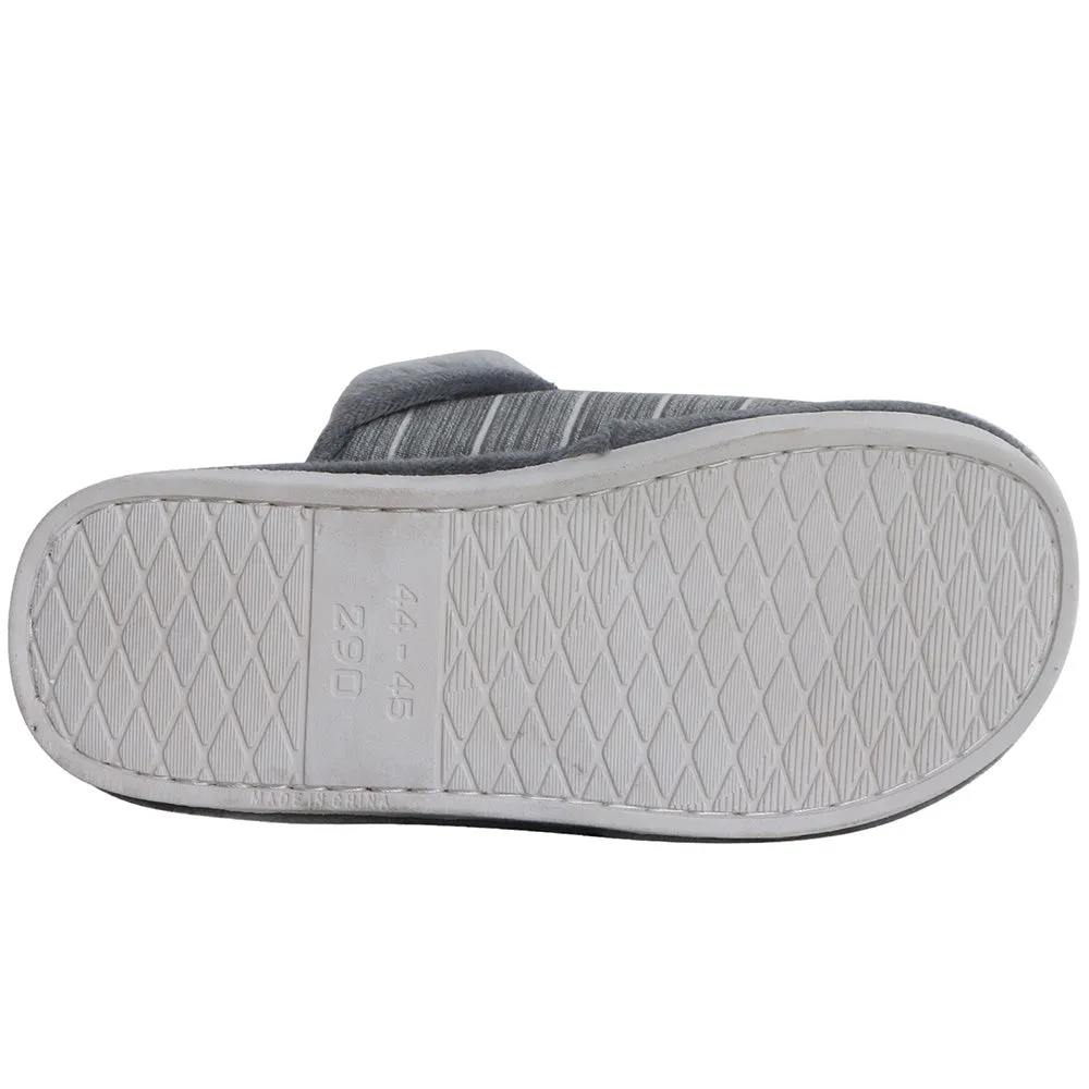 Women's/Men's Cotton Slippers Stripe Fluffy Anti-slip Sandals