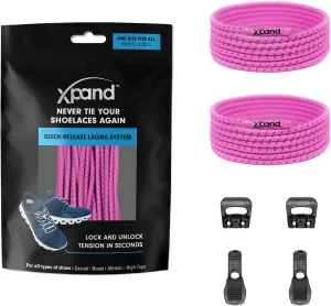 Xpand No Tie Elastic Boot Laces. Hi-Vis Reflective Shoelaces. Ultra Durable for Hiking, Triathletes and Crossfit