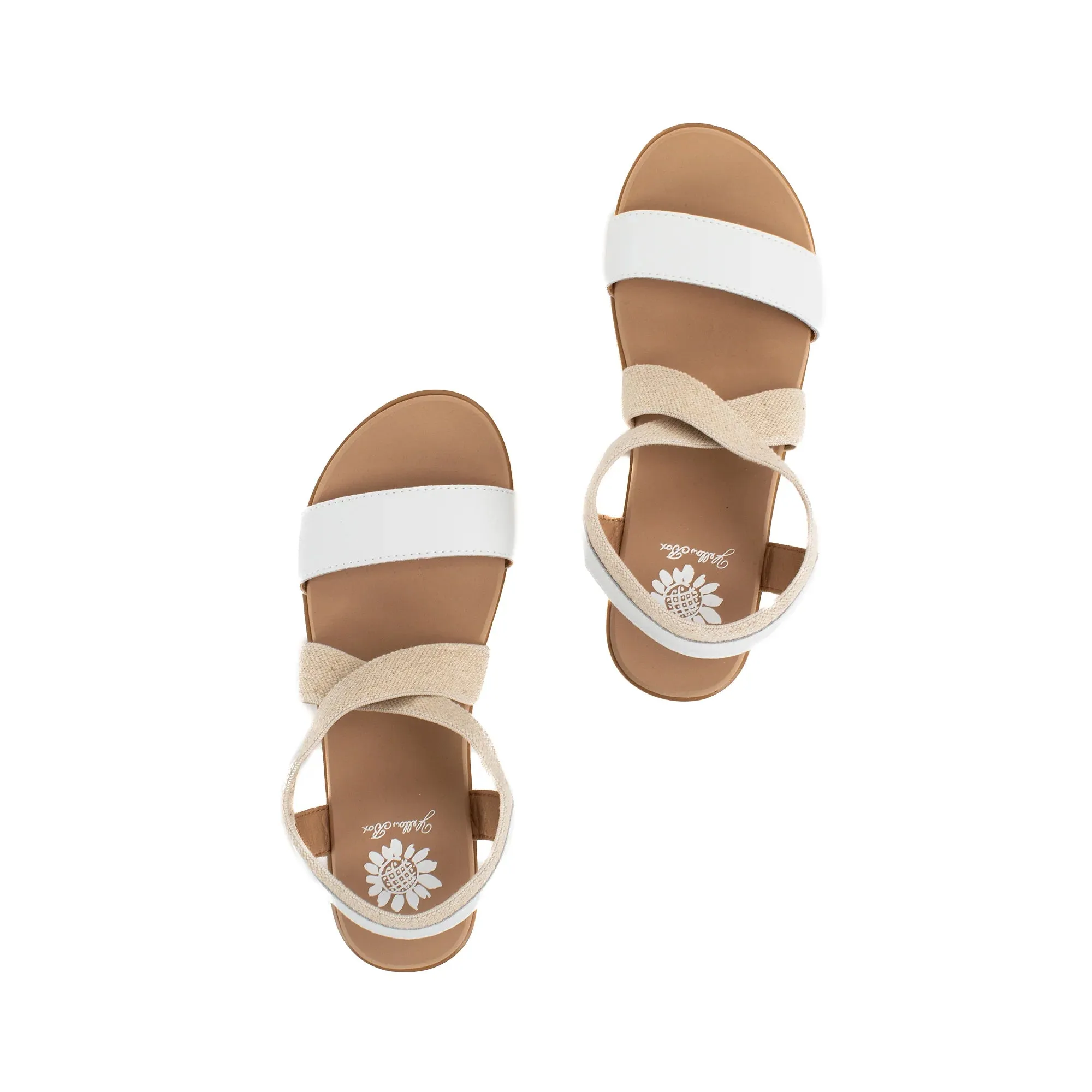 Yellow Box Women's Maldive Wedge Sandal - White 56591