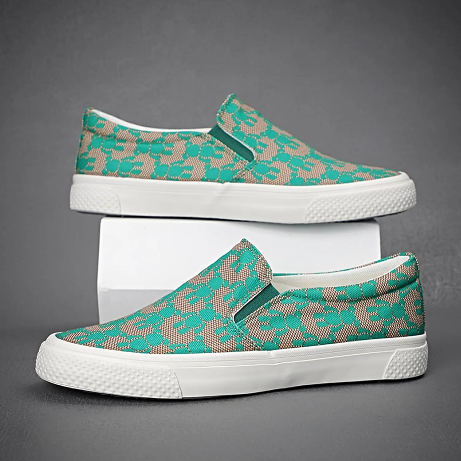 YIBLBOX Canvas Low Top Shoes Skate Shoes Fashion Sneakers for Men Comfortable Walking Casual Shoes