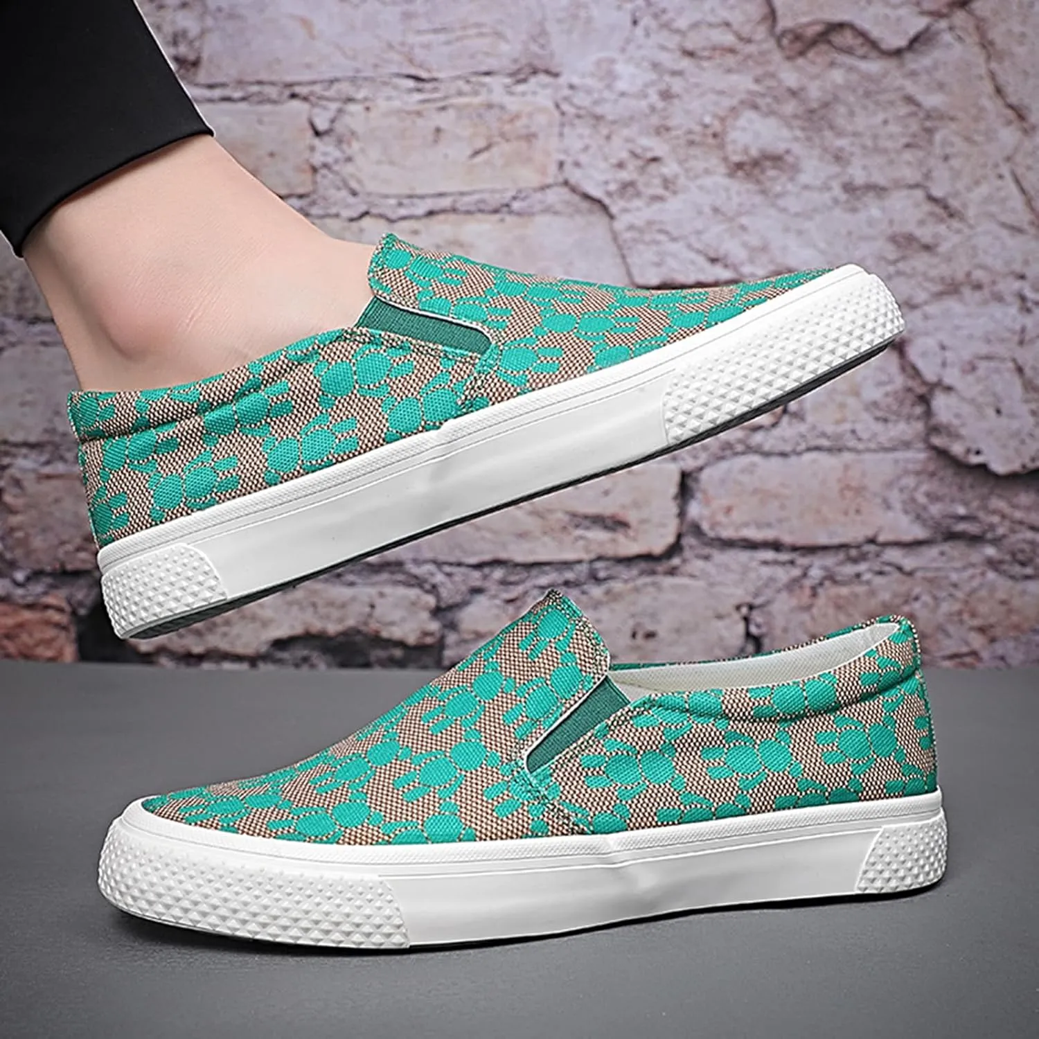 YIBLBOX Canvas Low Top Shoes Skate Shoes Fashion Sneakers for Men Comfortable Walking Casual Shoes