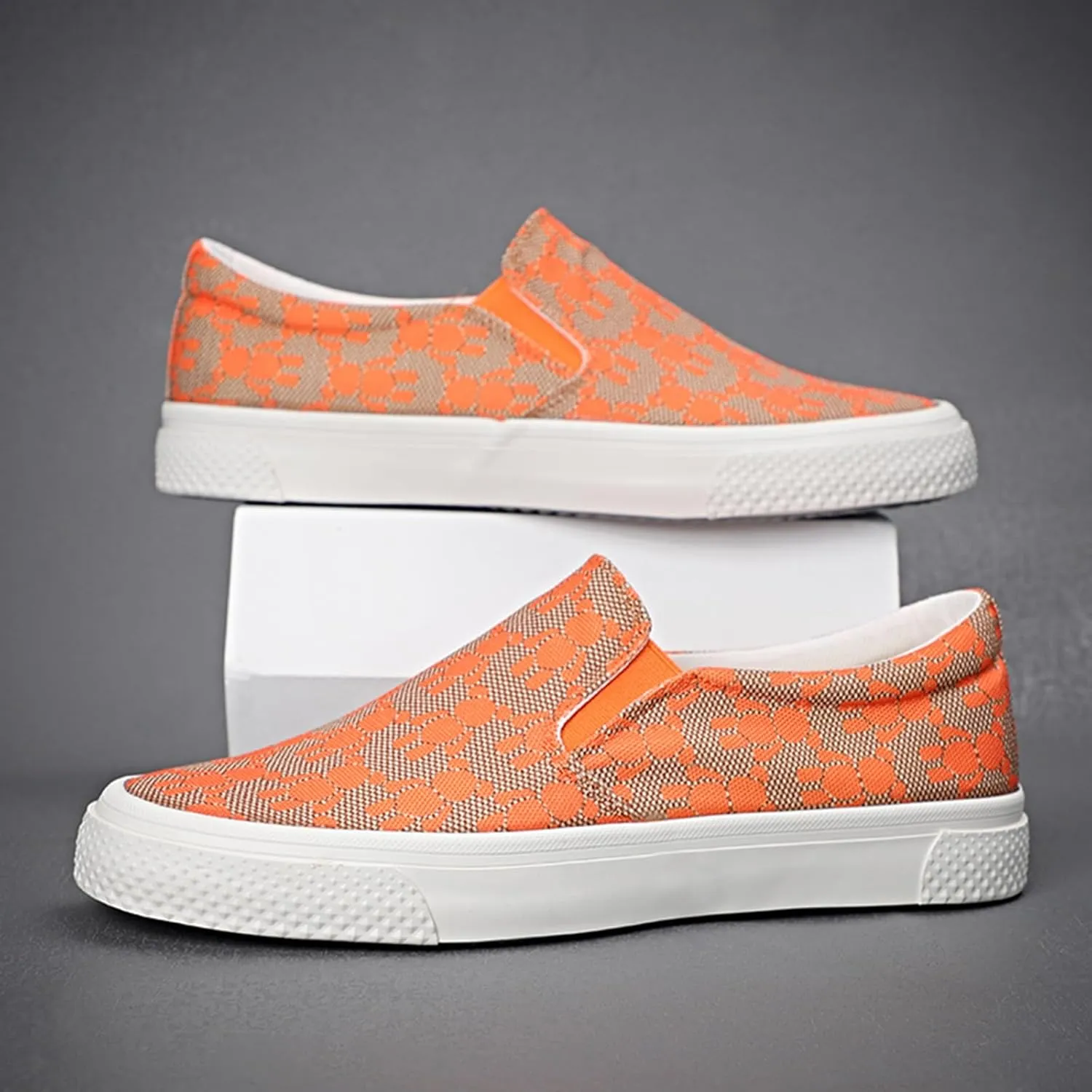 YIBLBOX Canvas Low Top Shoes Skate Shoes Fashion Sneakers for Men Comfortable Walking Casual Shoes