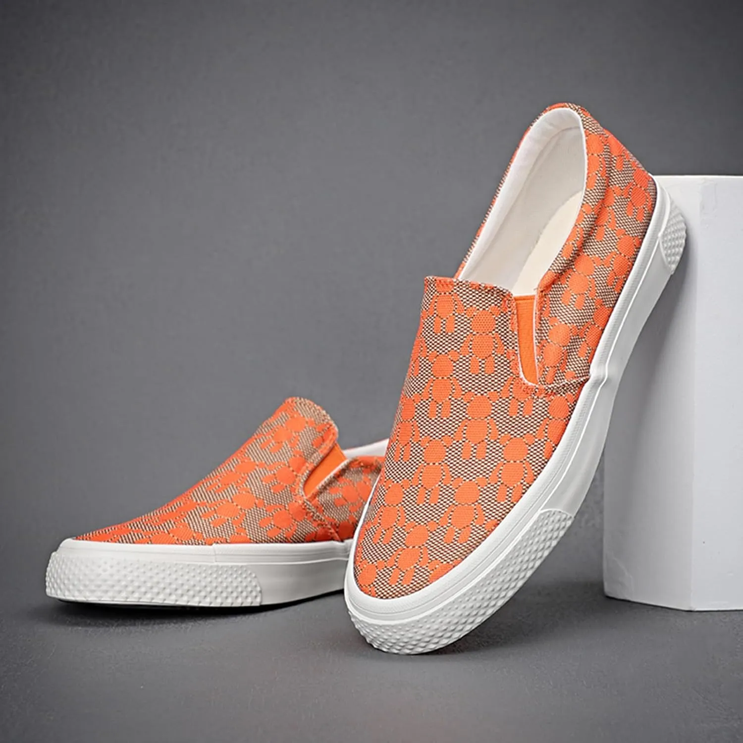 YIBLBOX Canvas Low Top Shoes Skate Shoes Fashion Sneakers for Men Comfortable Walking Casual Shoes