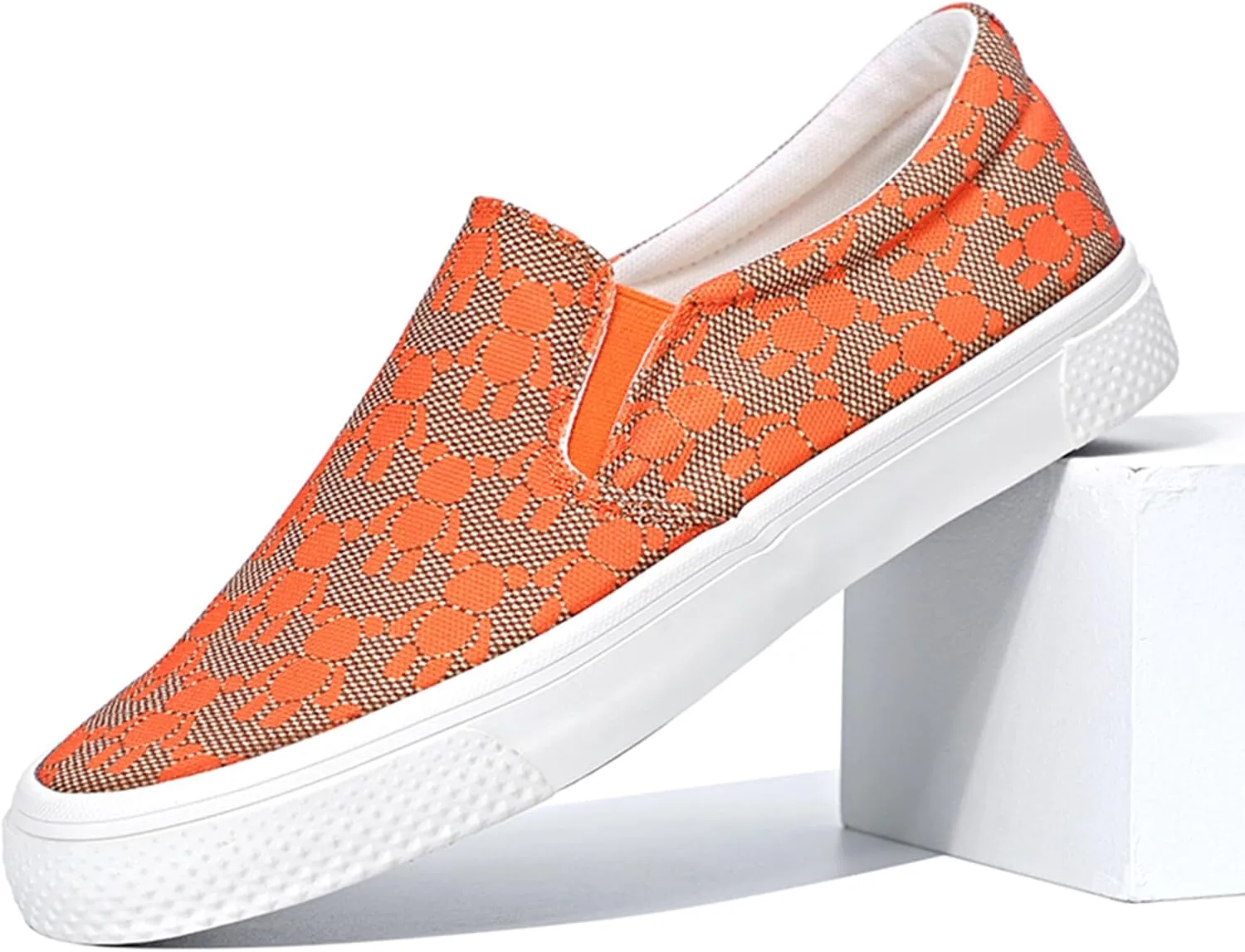 YIBLBOX Canvas Low Top Shoes Skate Shoes Fashion Sneakers for Men Comfortable Walking Casual Shoes