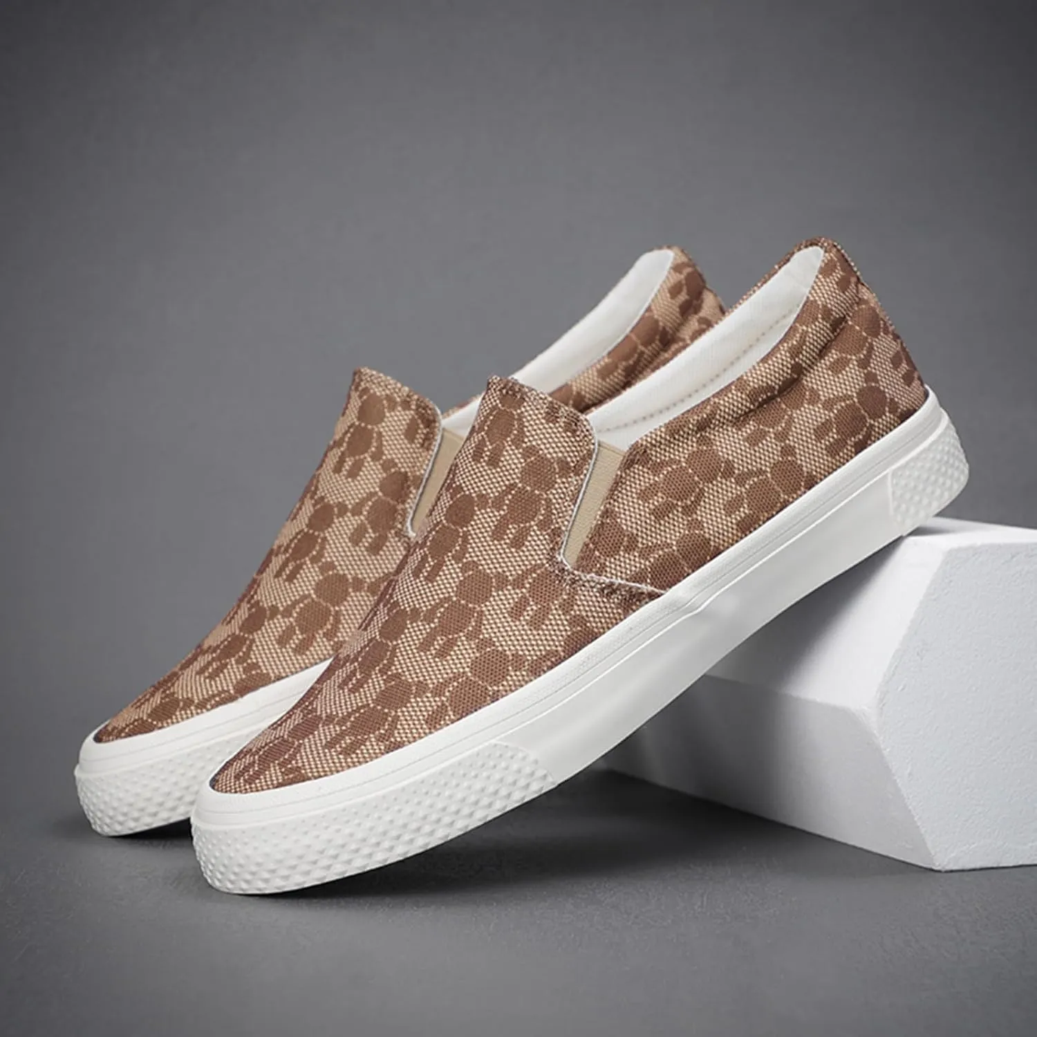 YIBLBOX Canvas Low Top Shoes Skate Shoes Fashion Sneakers for Men Comfortable Walking Casual Shoes