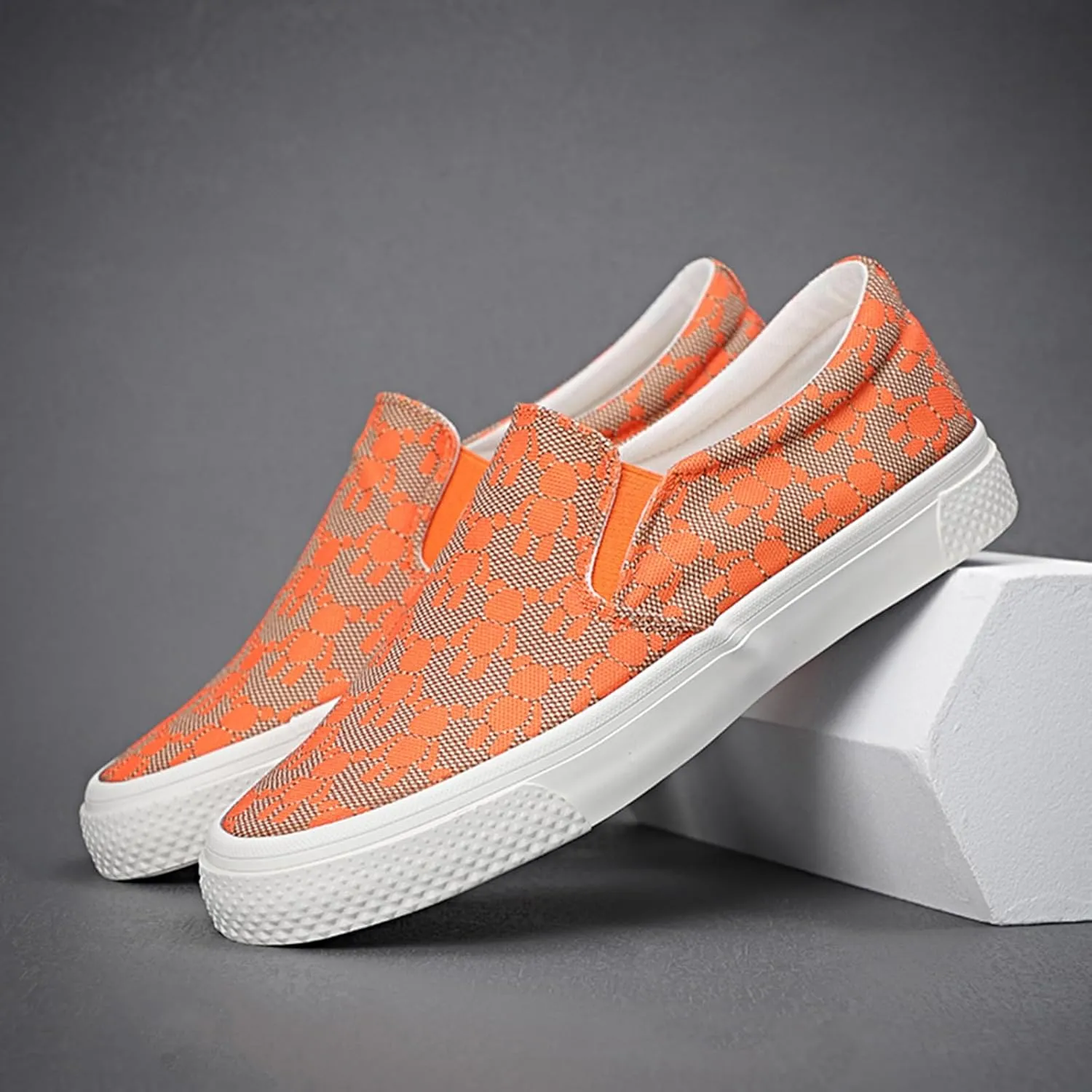 YIBLBOX Canvas Low Top Shoes Skate Shoes Fashion Sneakers for Men Comfortable Walking Casual Shoes